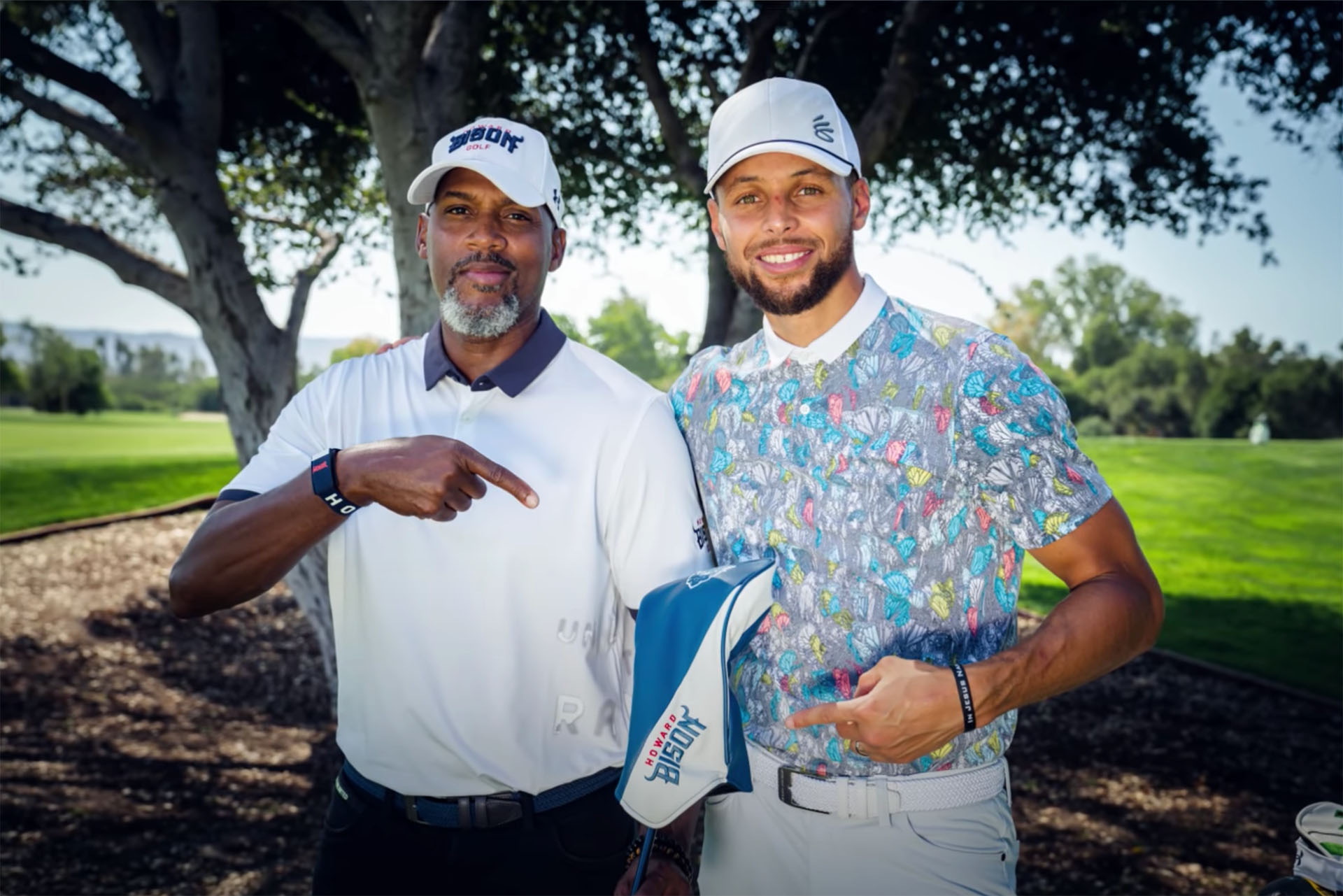 Sam Puryear with Stephen Curry